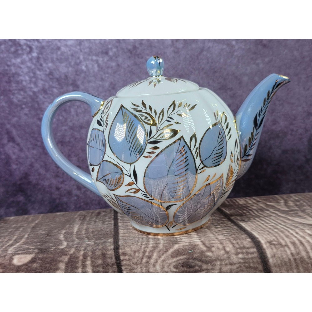 Vintage Imperial Porcelain Moon Teapot LFZ Lomonosov Handpainted 20 fl oz - Picture 3 of 11